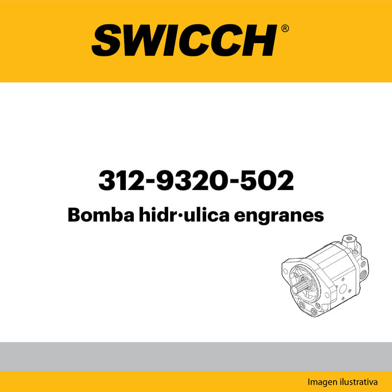 Bomba hidráulica engranes 312-9320-502