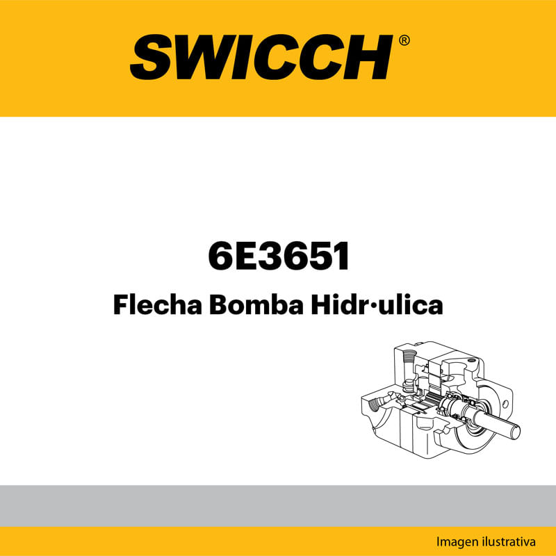 Flecha Bomba Hidráulica 6E3651