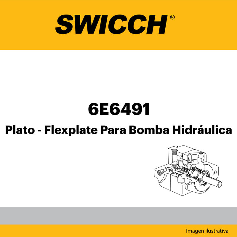 Plato - Flexplate Para Bomba Hidráulica 6E6491