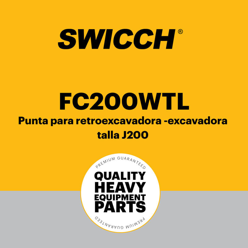 Punta-para-retroexcavadora--excavadora-talla-J200-FC200WTL