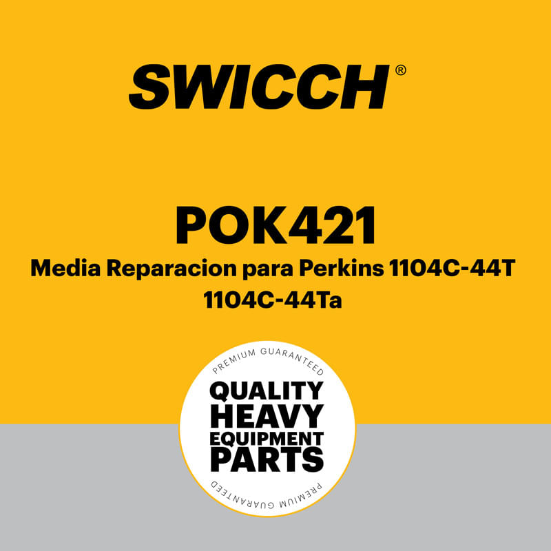 Media Reparación para Perkins 1104C-44T 1104C-44Ta POK421