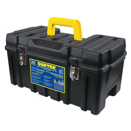 Caja-Portaherramientas-Plastica-21--con-Broches-Metalicos-Surtek-CADCPS20
