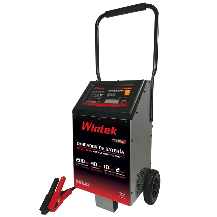 Cargador movil automatico de baterias 6/12V con arrancador de motor EGCPCA4010