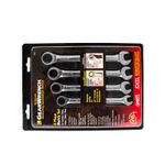4 Piezas Juego de Llaves Combinadas con Matraca Mm 12 Puntas APX9404