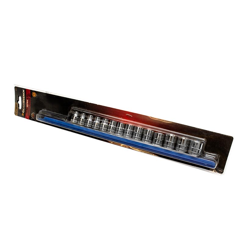 14 Piezas Juego de Dados Estandar 6 Puntas Mm de 3/8" APX80552