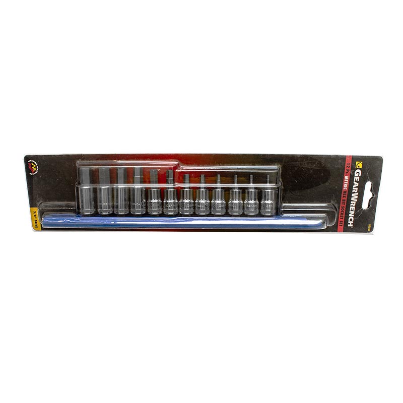 12 Piezas Juego de Dados con Punta Hexagonal Mm de 3/8" APX80580