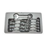 10 Piezas Set Llaves Combiandas Stubby 12 Puntas Metrico APX81904