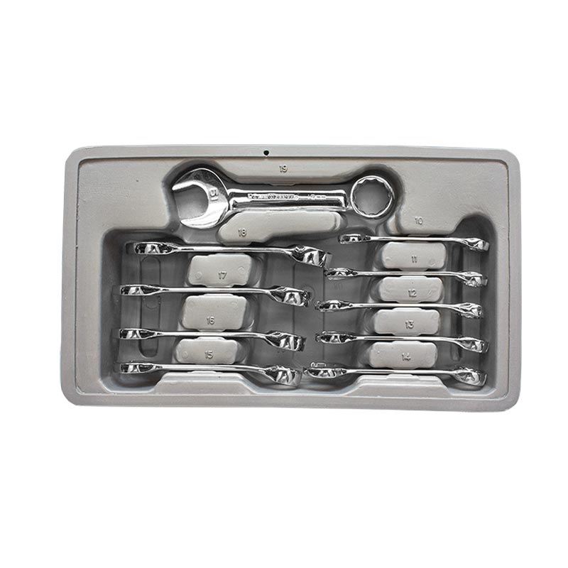 10 Piezas Set Llaves Combiandas Stubby 12 Puntas Metrico APX81904